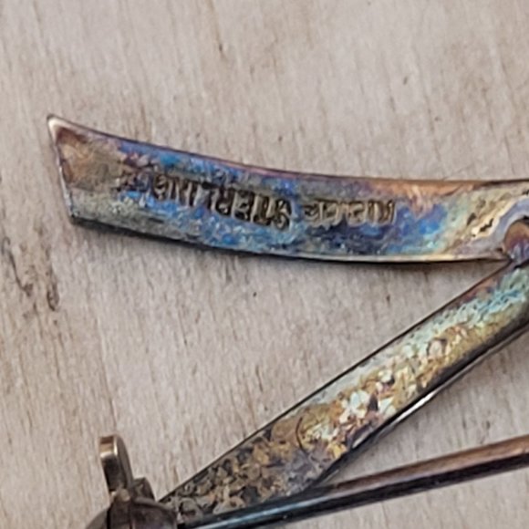 Brooch Lot Costume Jewelry Vintage Estate 10 Pieces Monet Sterling - Picture 13 of 13